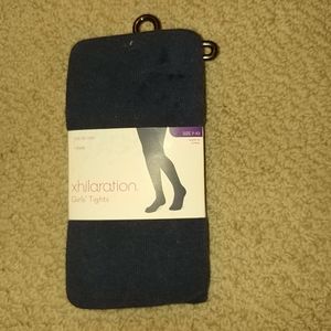 NEW girls Navy Blue tights 7-10